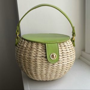 Lime Basket Purse